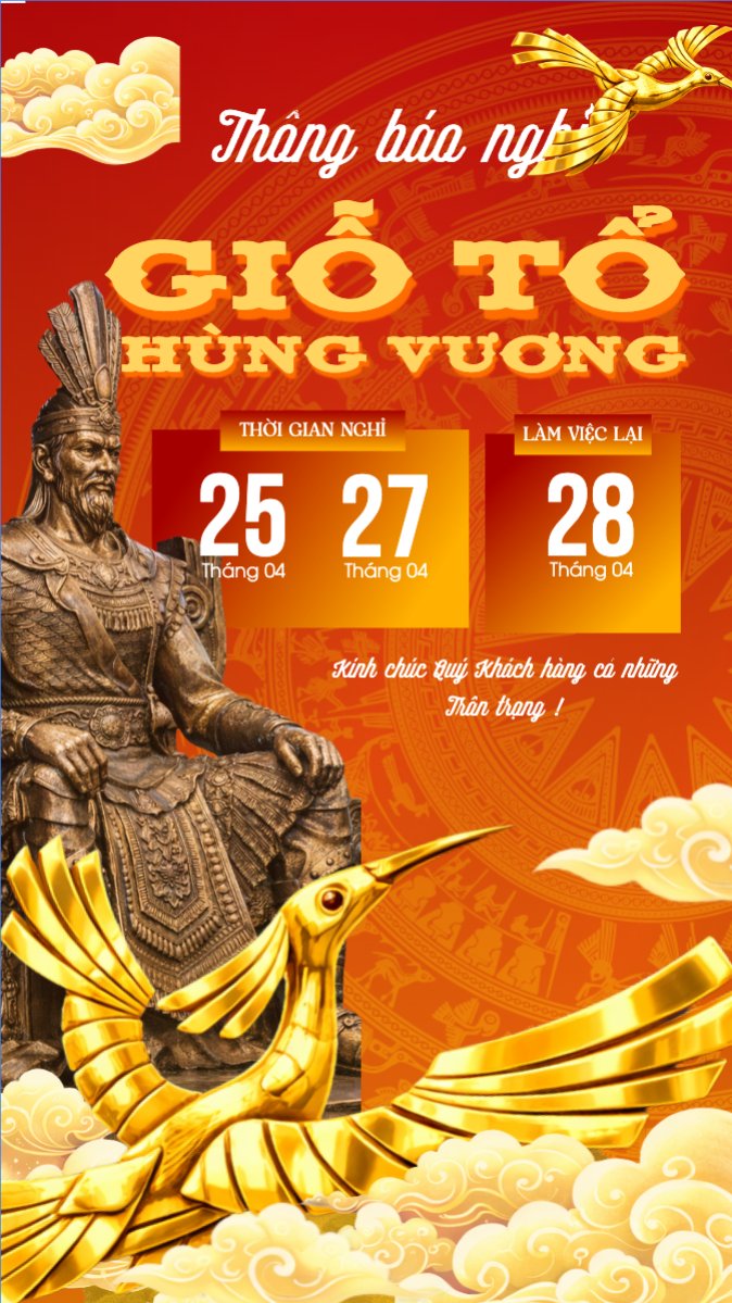 Lịch nghỉ lễ Giỗ Tổ Hùng Vương