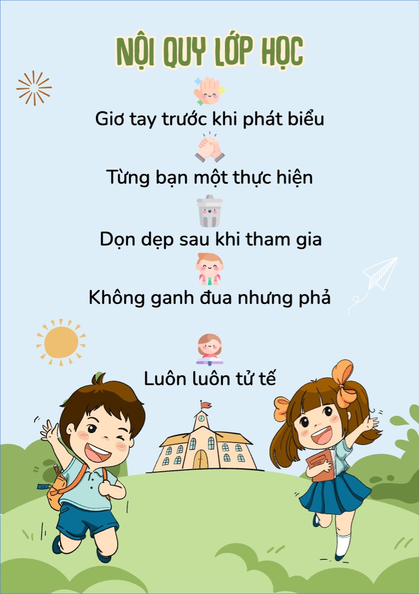 Giáo dục, education, school, trường học, nội quy