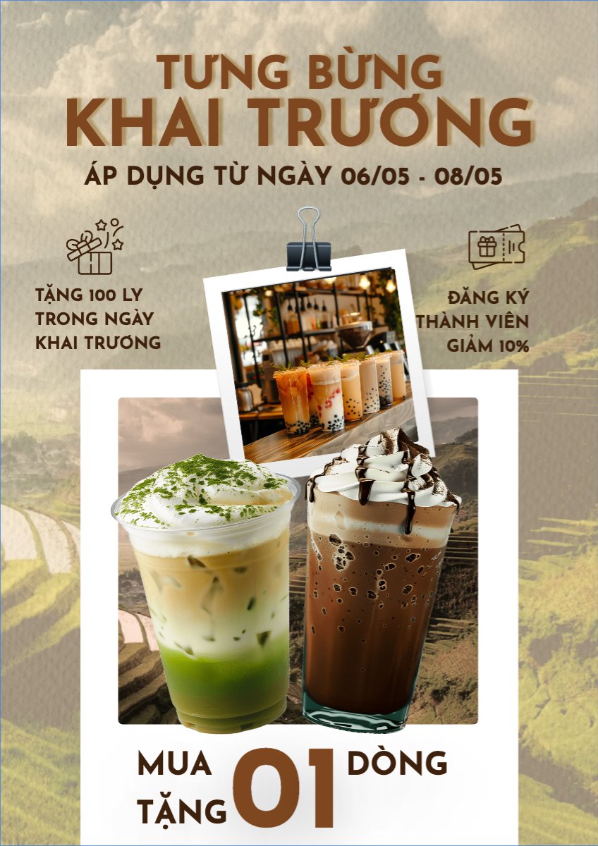 Mẫu Poster chuẩn Nước uống, juice, giải khát, F&B, drink — LayerPic