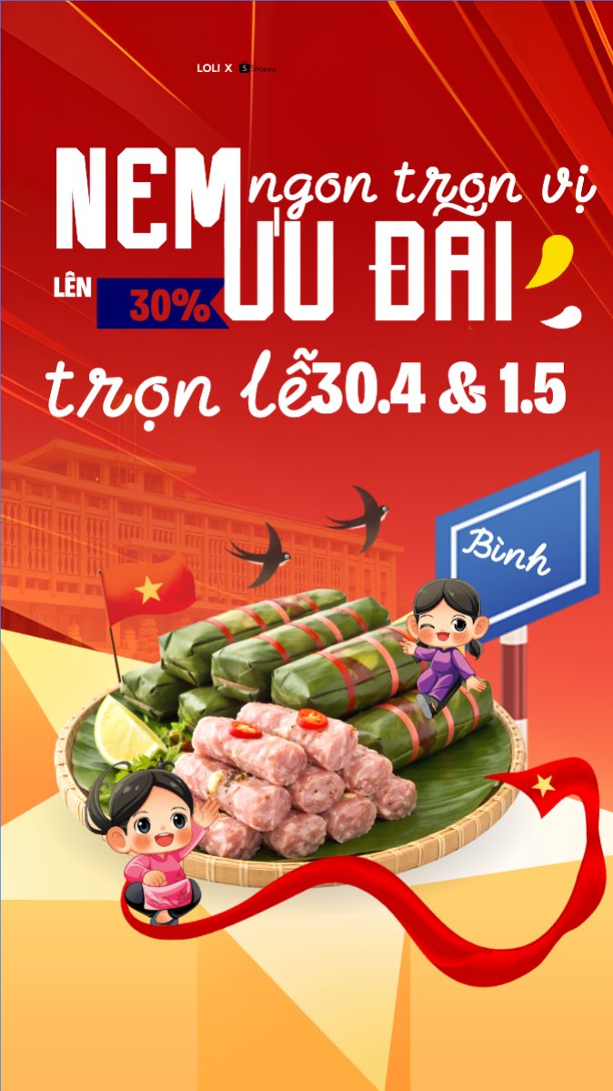Nem ngon trọn vị ưu đãi trọn lễ 30.4 và 1.5