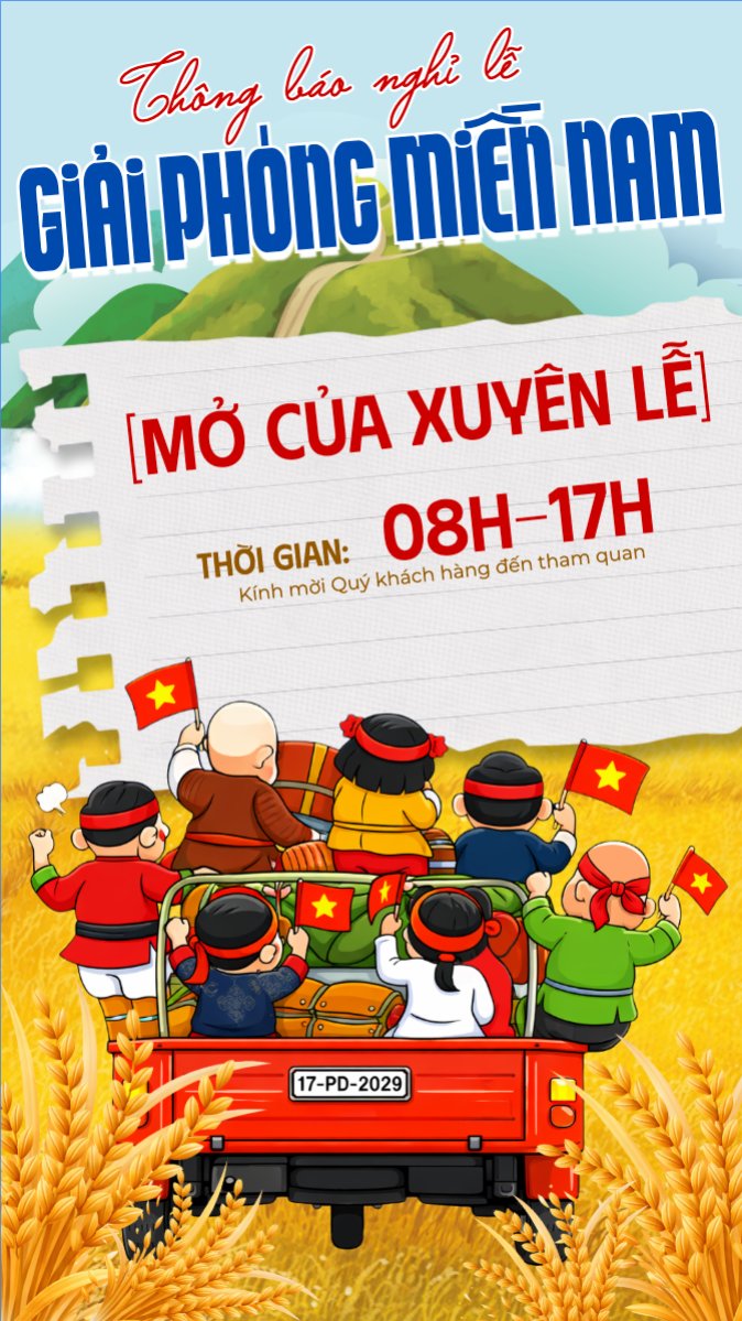 Lịch nghỉ lễ 30/4-1/5