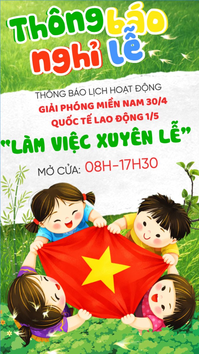 Lịch nghỉ lễ 30/4-1/5