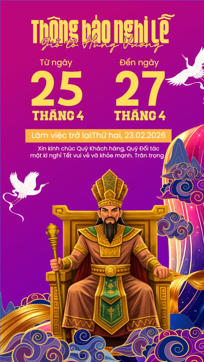 Lịch nghỉ lễ 30/4-1/5