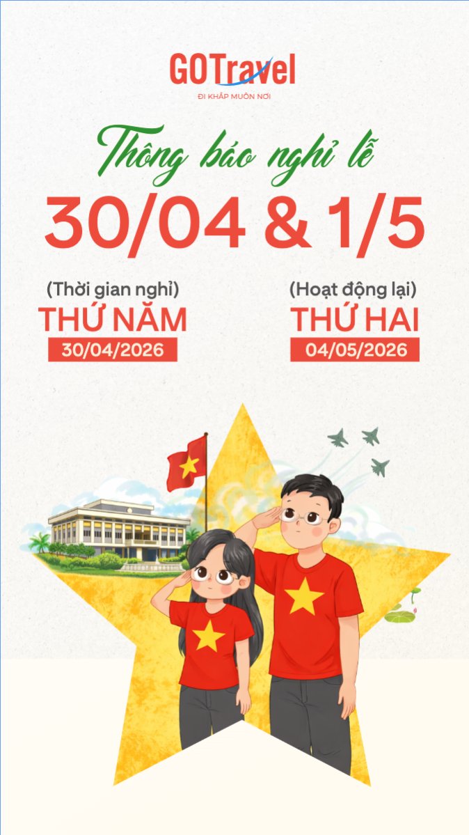 Thông báo nghỉ lễ Giải phóng miền Nam 30/4 và Quốc tế Lao động 1/5