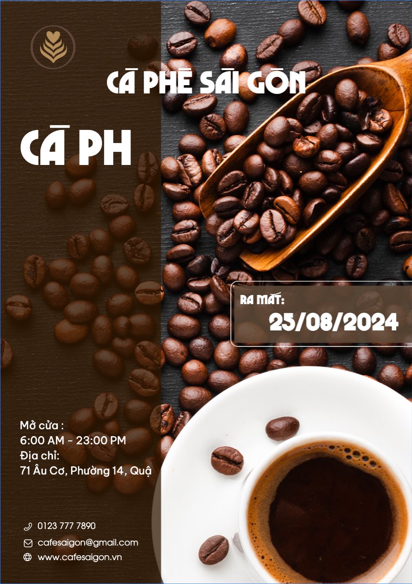 Nước uống, juice, giải khát, F&B, drink, coffee, cà phê