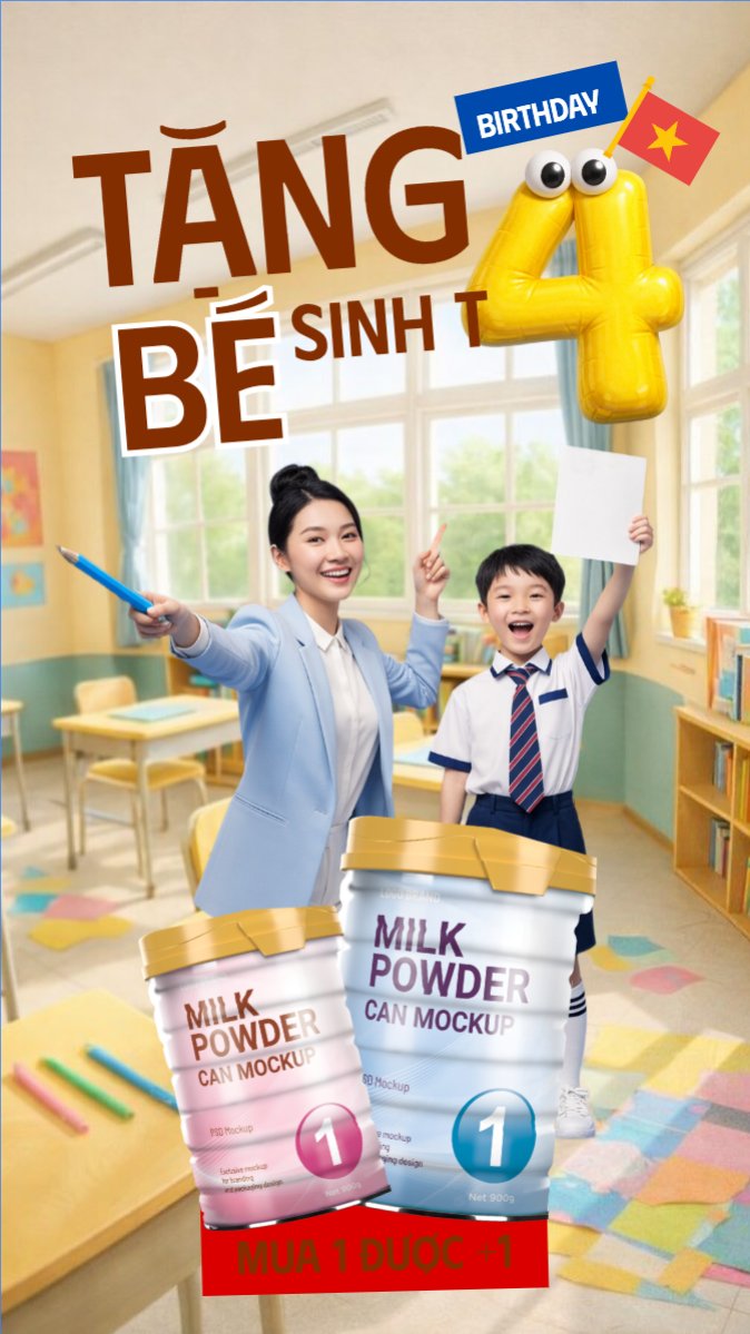 Mừng bé sinh nhật tháng 4
