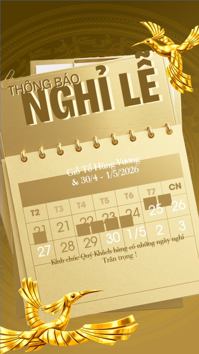 Lịch nghỉ lễ Giỗ Tổ và 30/4-1/5