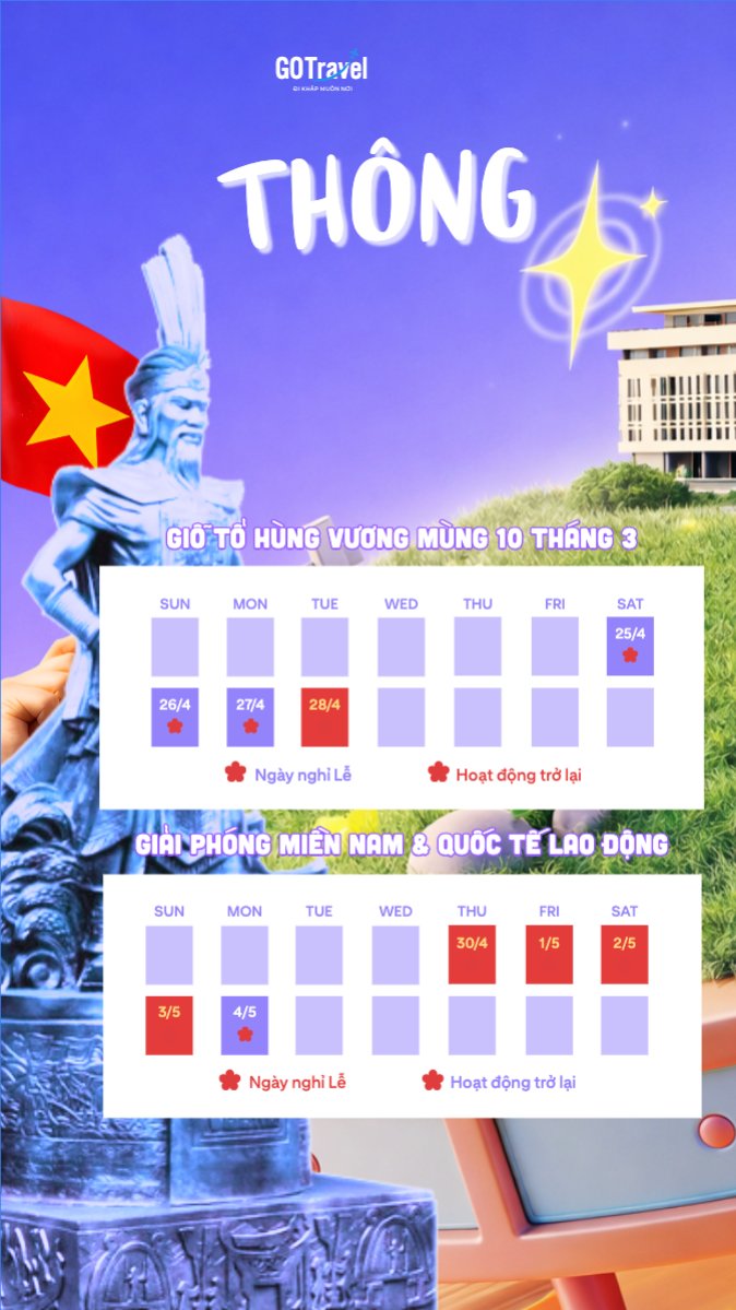 Thông báo nghỉ lễ 2026