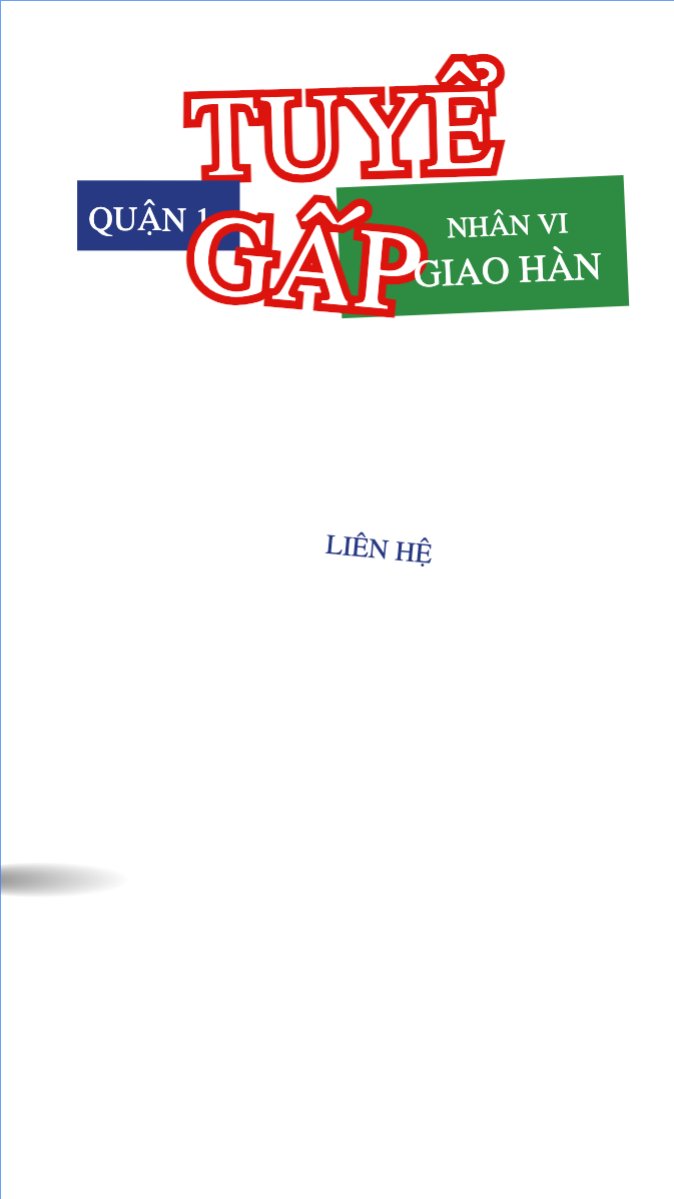 Tuyển gấp nhân viên giao hàng