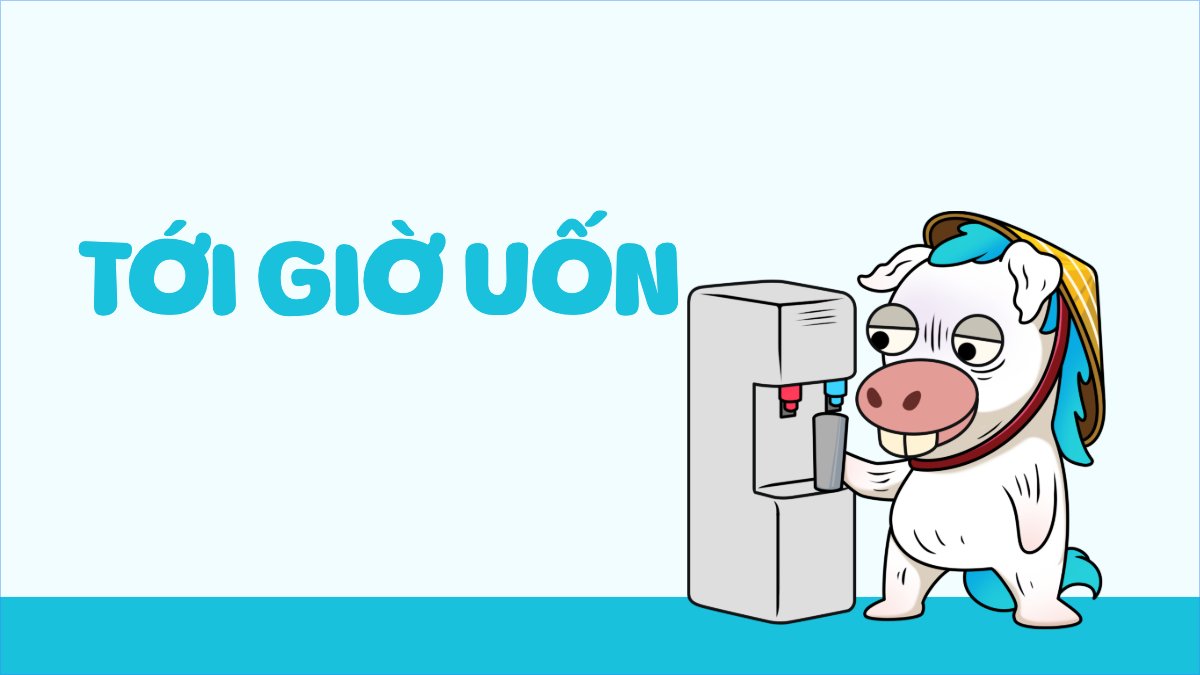 Tới giờ uống nước rồi bà ơi