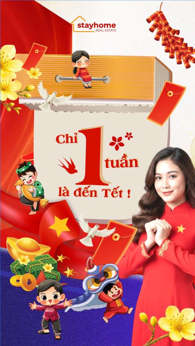 Chỉ còn 1 tuần nữa là đến tết