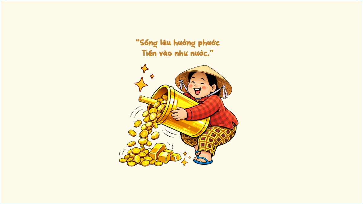 Sống lâu hưởng phước Tiền vào như nước.