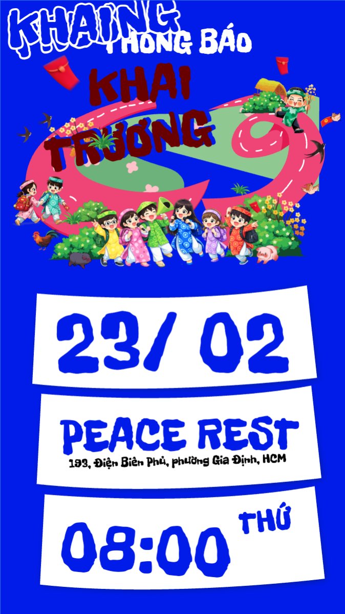 Thông báo khai trương đầu năm