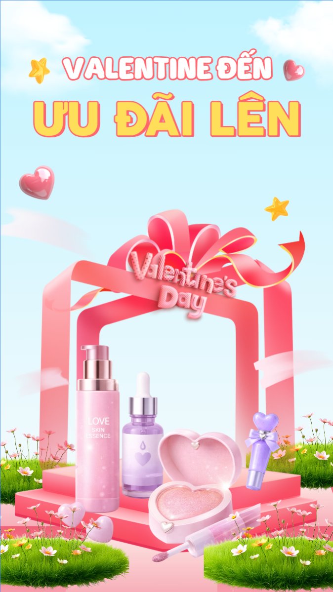 Valentine đến ưu đãi lên