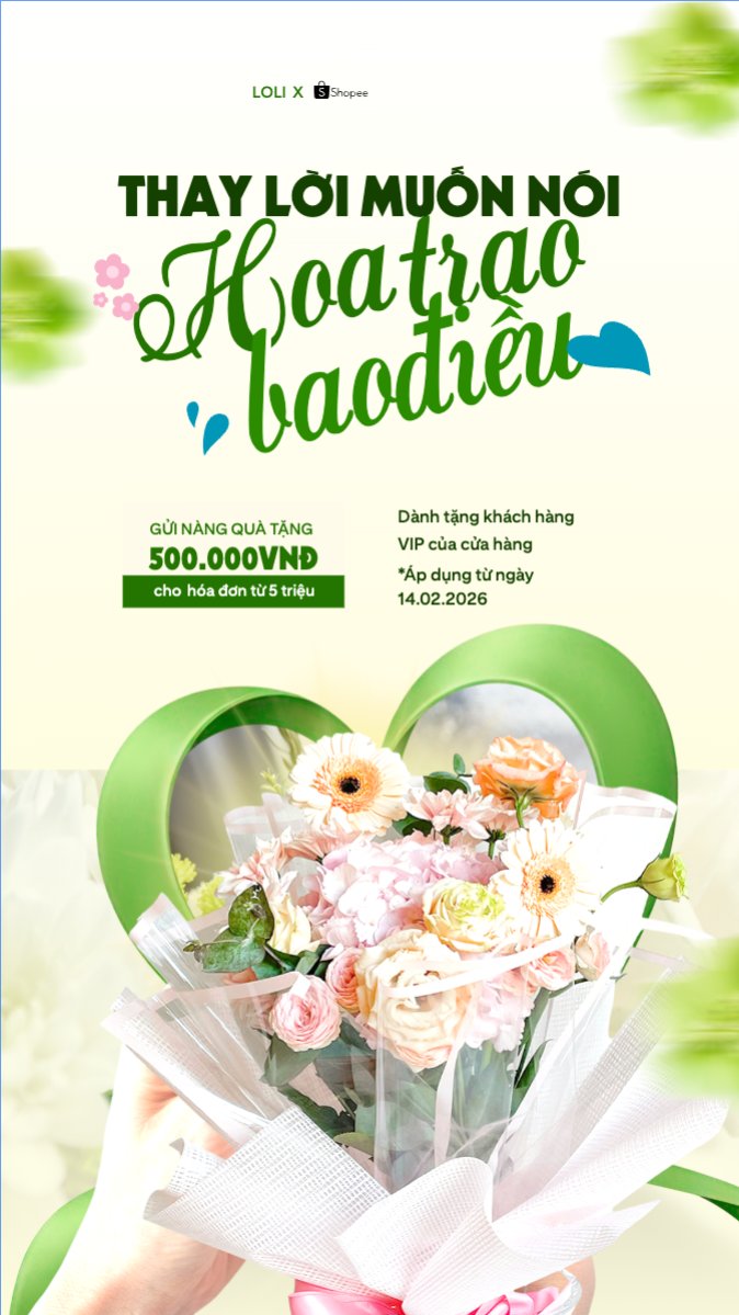 Thay lời muốn nói hoa trao bao điều