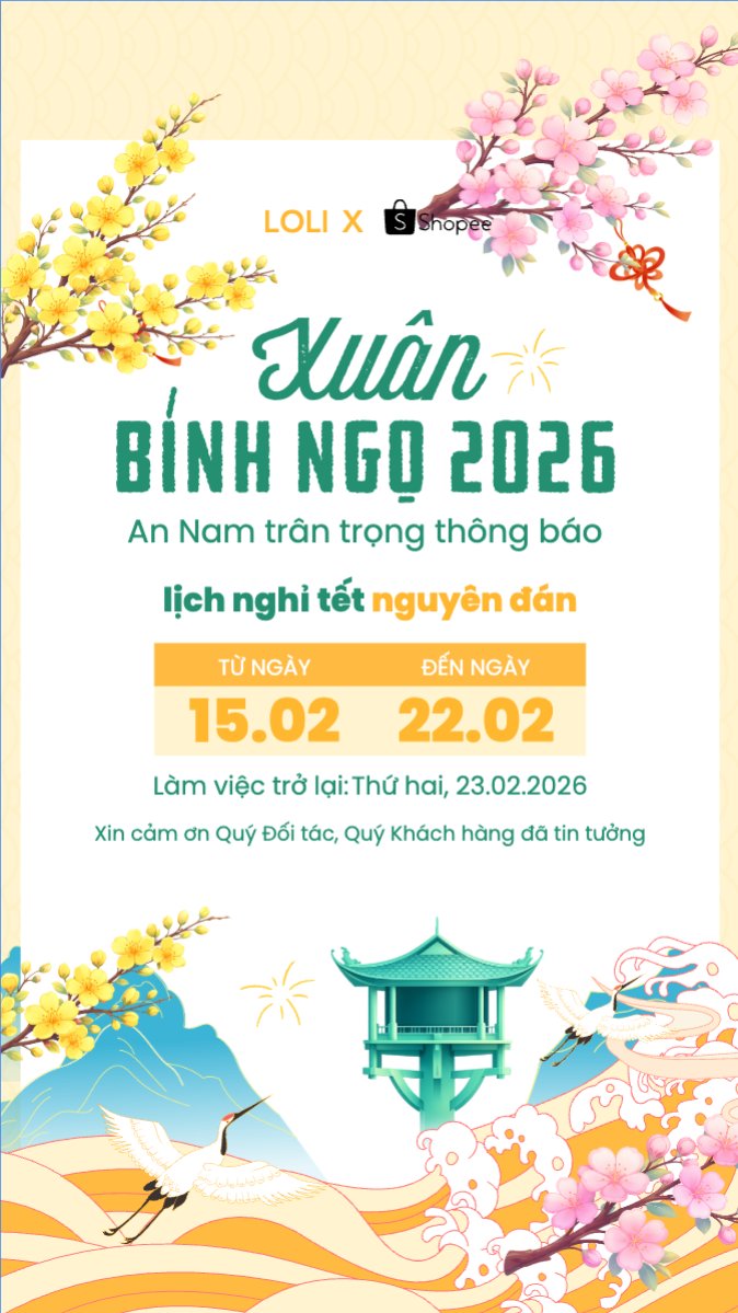 Thông báo lịch nghỉ tết nguyên đán Bính Ngọ 2026