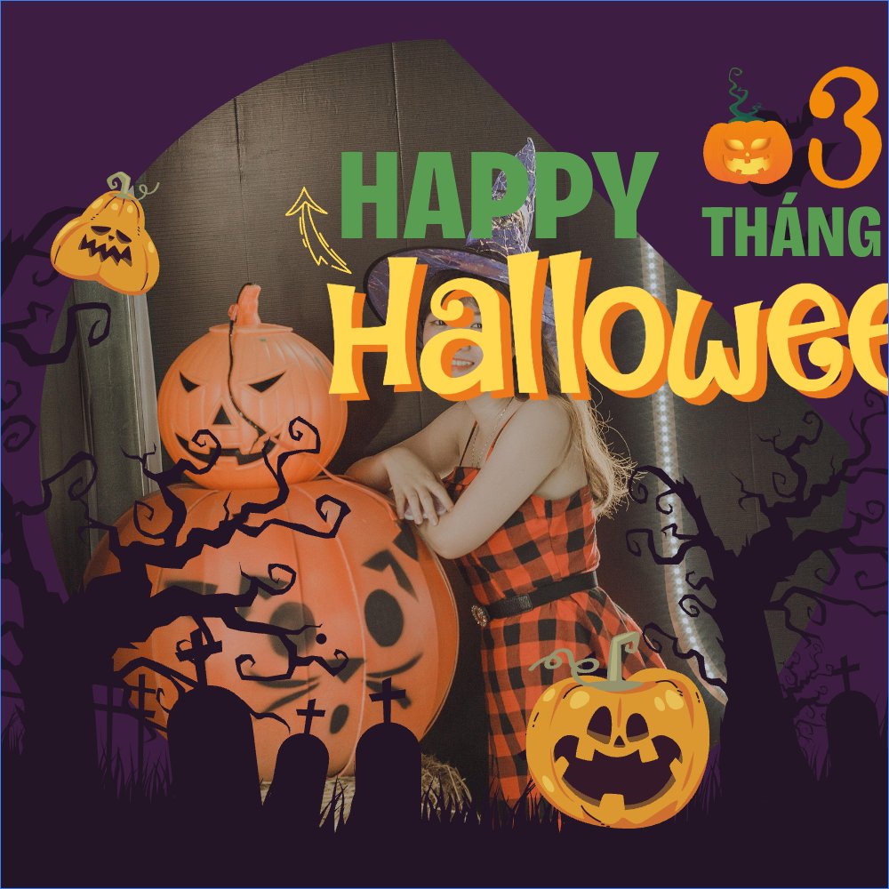 Halloween, lễ hội ma quái, sự kiện, event, dễ thương, cute, chibi, hoạt hình, cartoon