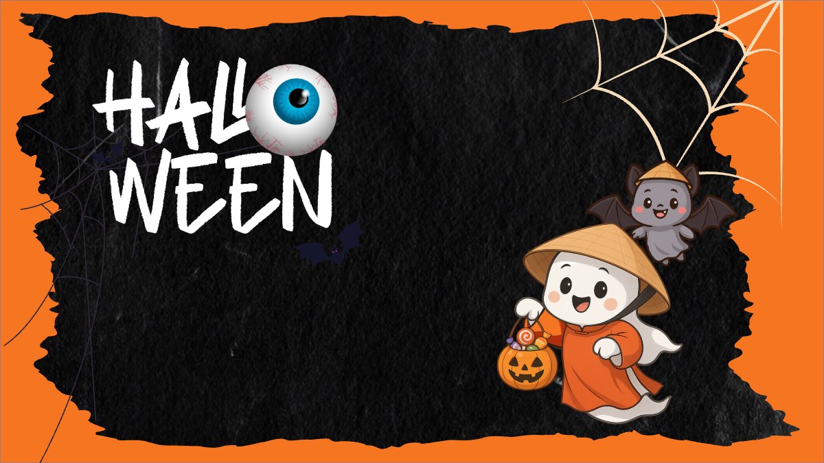 Halloween, lễ hội ma quái, sự kiện, event, dễ thương, cute, chibi, hoạt hình, cartoon