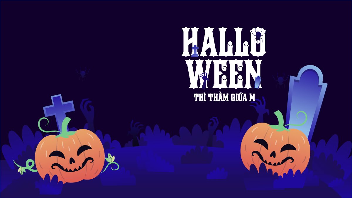 Halloween, lễ hội ma quái, sự kiện, event, dễ thương, cute, chibi, hoạt hình, cartoon