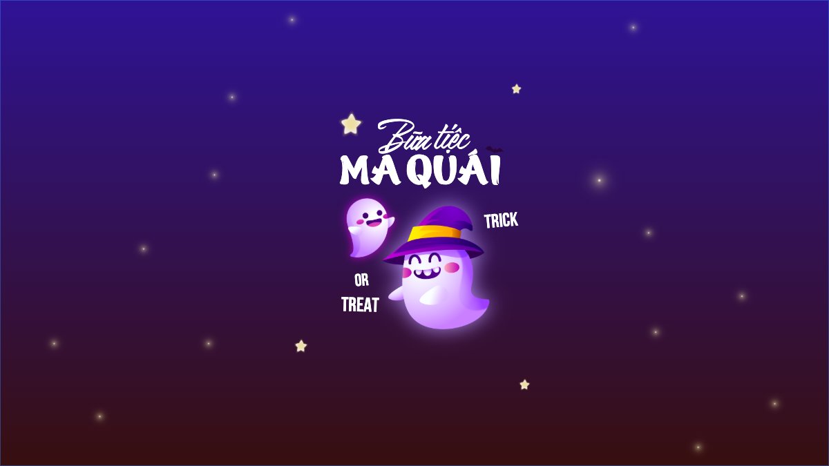 Halloween, lễ hội ma quái, sự kiện, event, dễ thương, cute, chibi, hoạt hình, cartoon