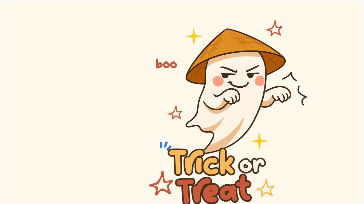 Halloween, lễ hội ma quái, sự kiện, event, dễ thương, cute, chibi, hoạt hình, cartoon
