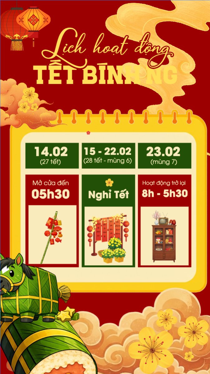 Lịch hoạt động tết bính ngọ