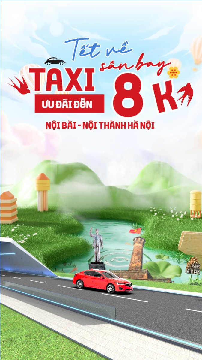 Tết về taxi sân bay ưu đãi đến 80k