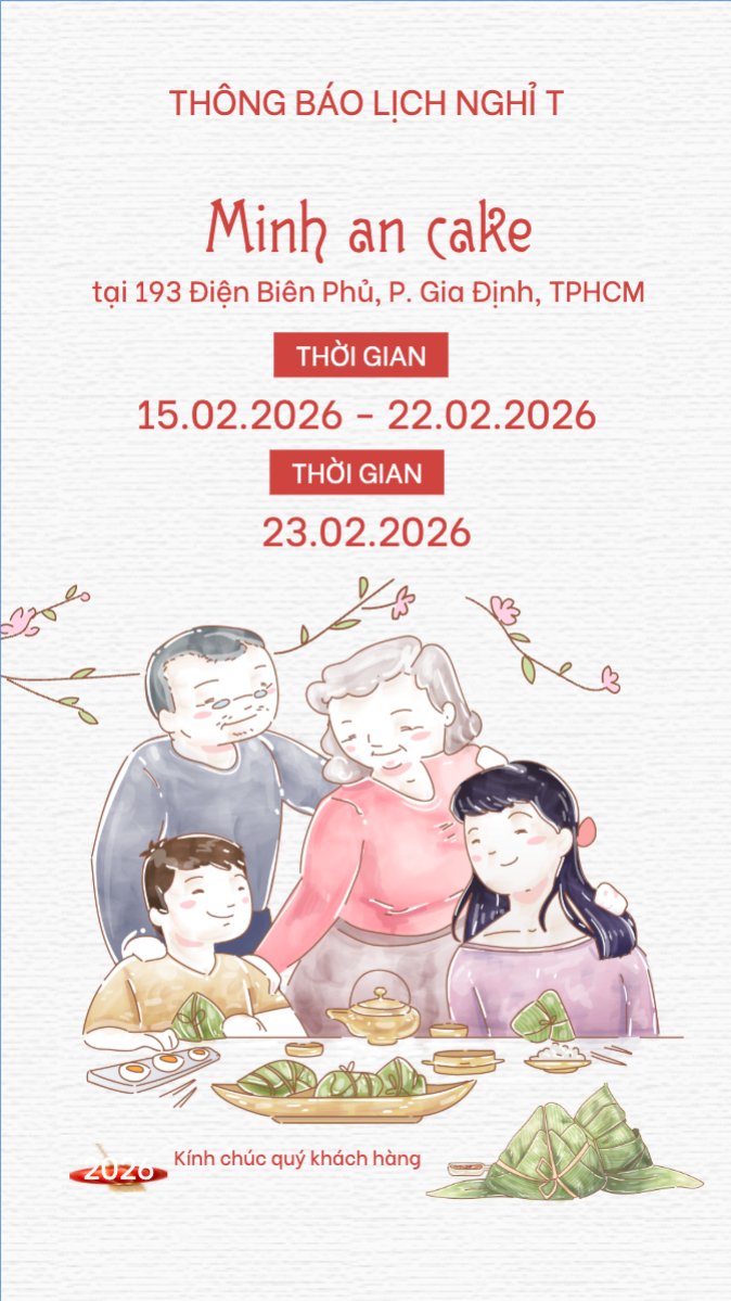 Thông báo lịch nghỉ tết nguyên đán Bính Ngọ 2026