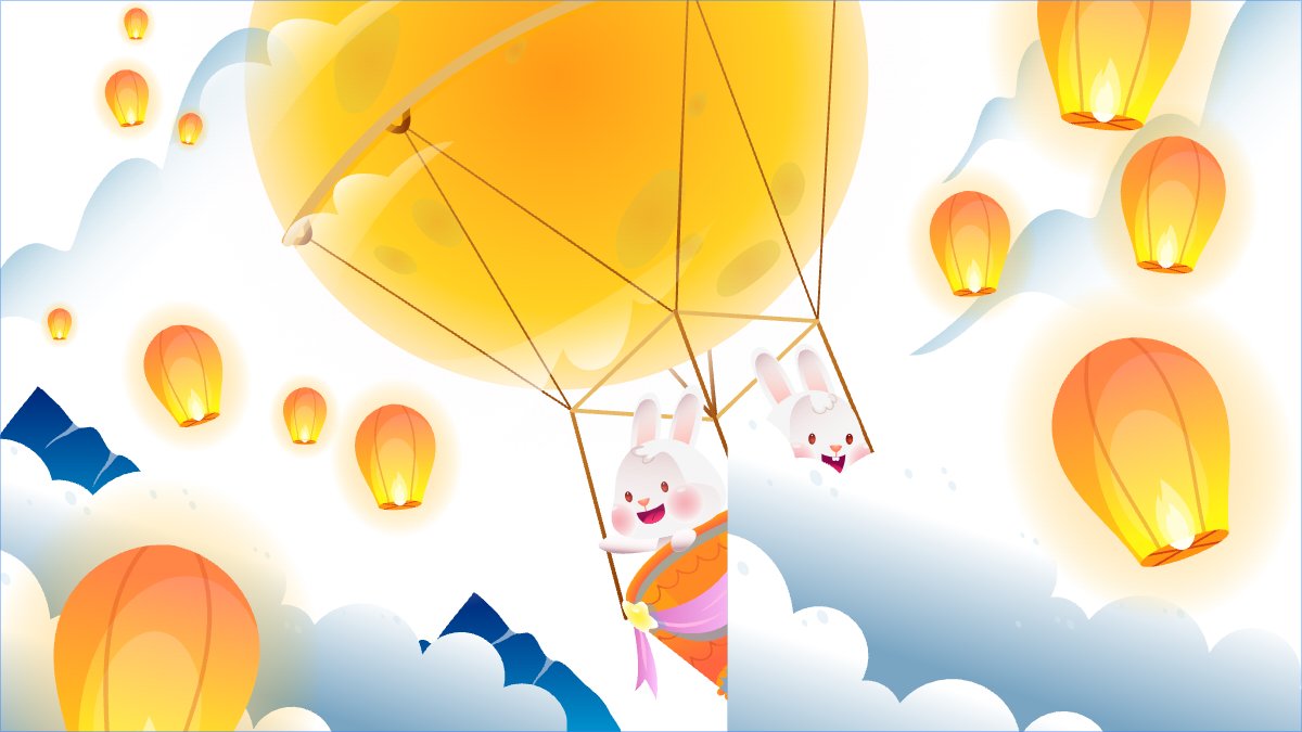 Trung thu, Tết Đoàn Viên, mid-autumn festival, sự kiện, event, dễ thương, cute, chibi, hoạt hình, cartoon