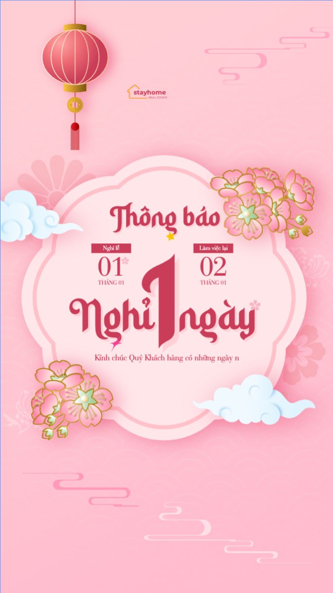 Thông báo lịch nghỉ Tết dương lịch 2026