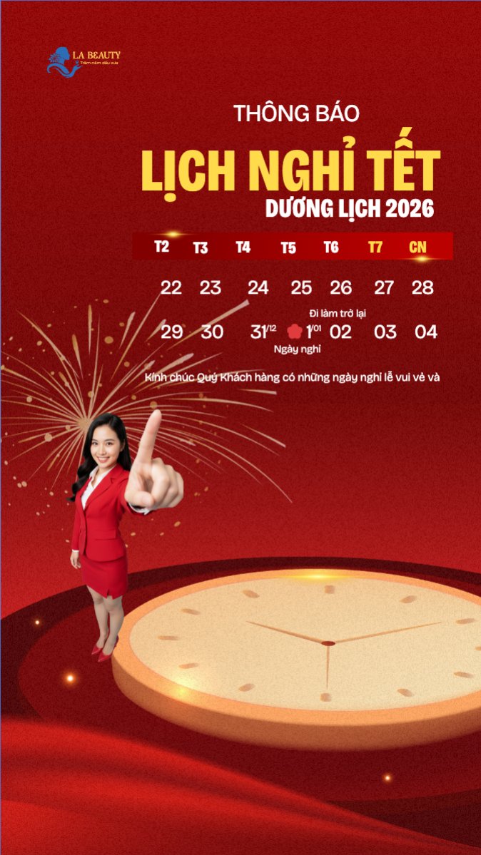 Thông báo lịch nghỉ Tết dương lịch 2026
