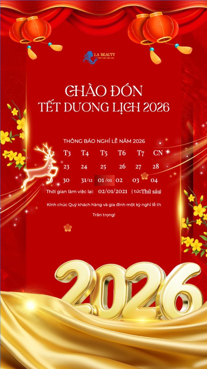 Thông báo lịch nghỉ Tết dương lịch 2026