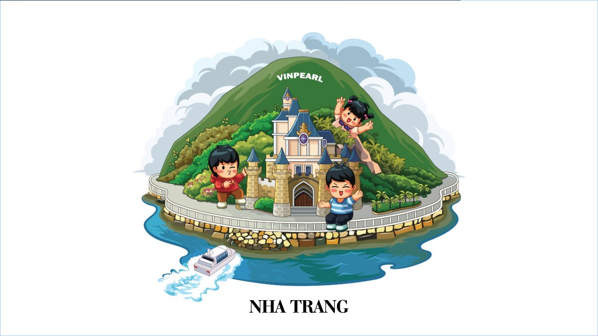 Nha Trang, Việt Nam, địa danh, du lịch, travel, dễ thương, cute, chibi, hoạt hình, cartoon