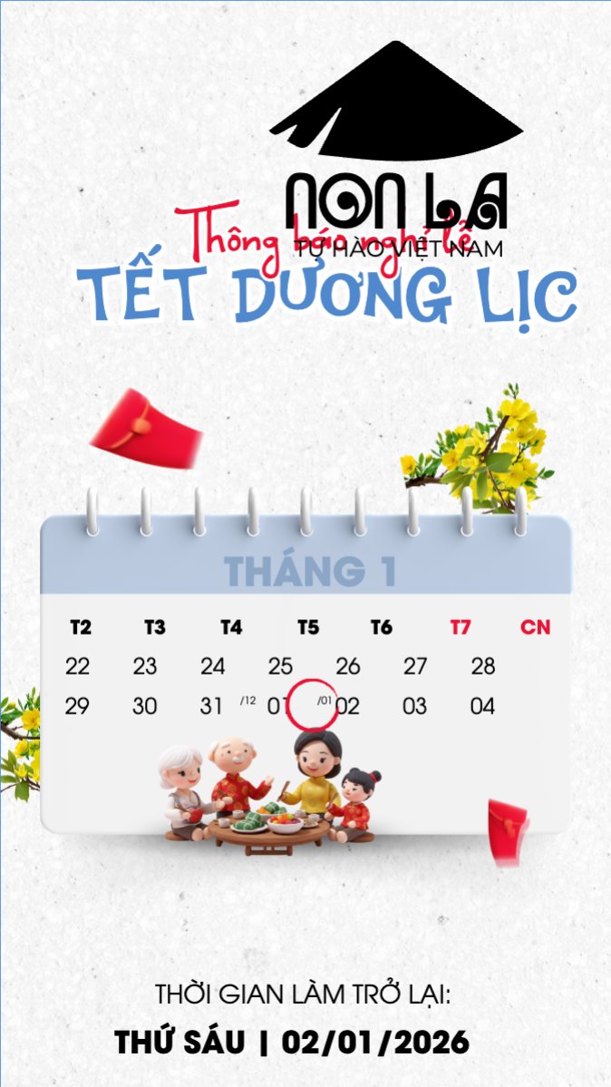 Thông báo nghỉ tết dương lịch