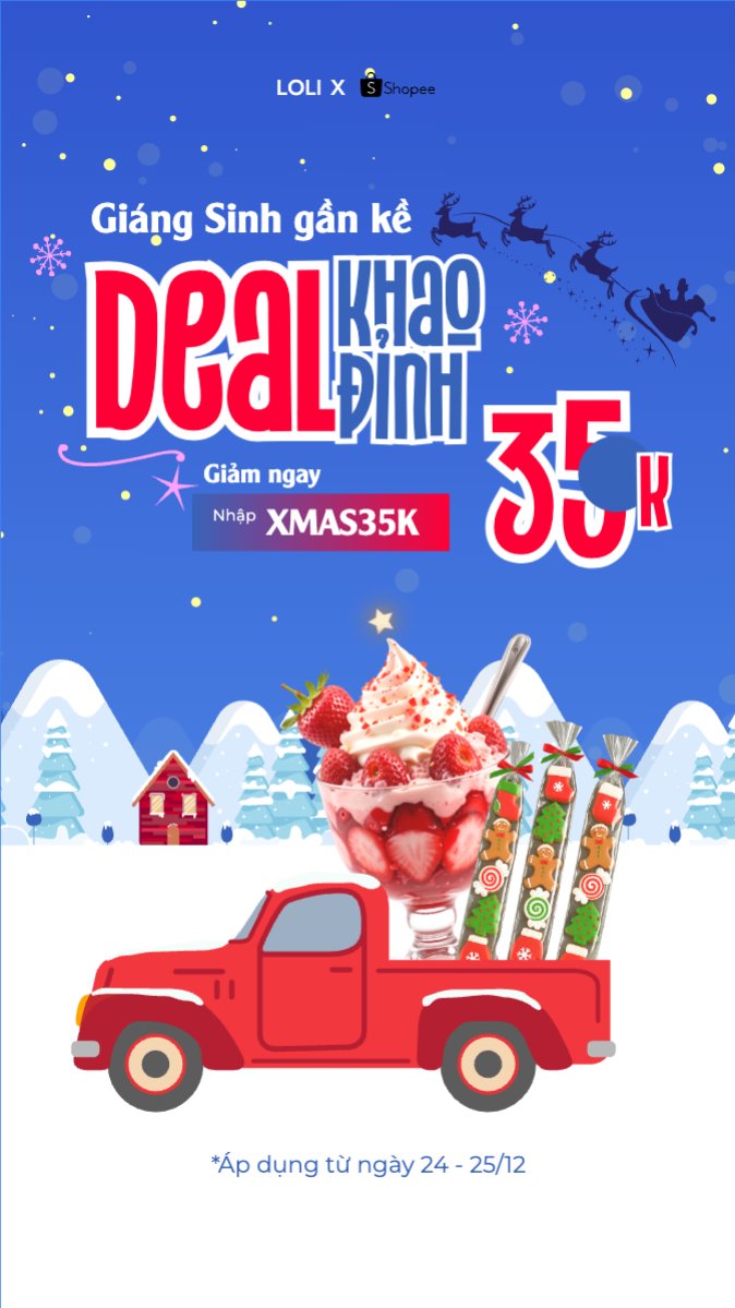 Giáng sinh gần kề khao Deal đỉnh