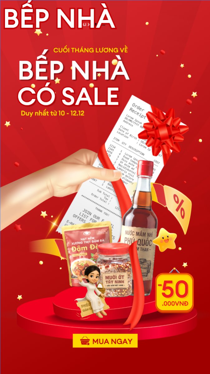 Cuối tháng lương về bếp nhà có sale