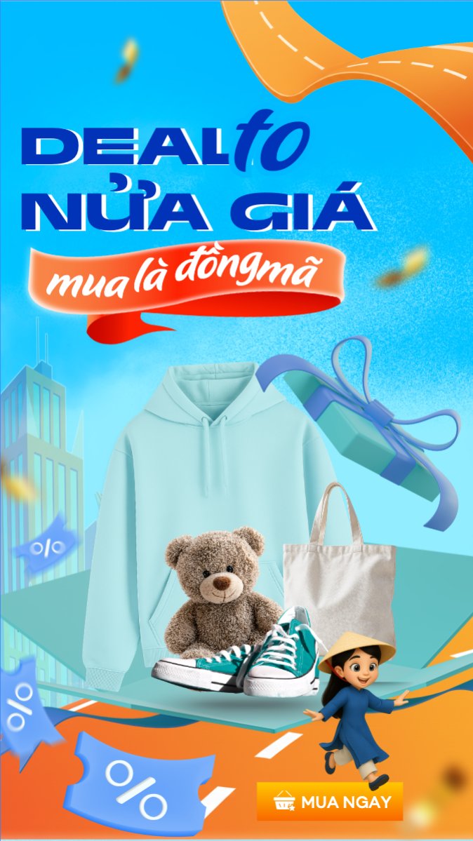 Deal to nửa giá mua là đồng mã