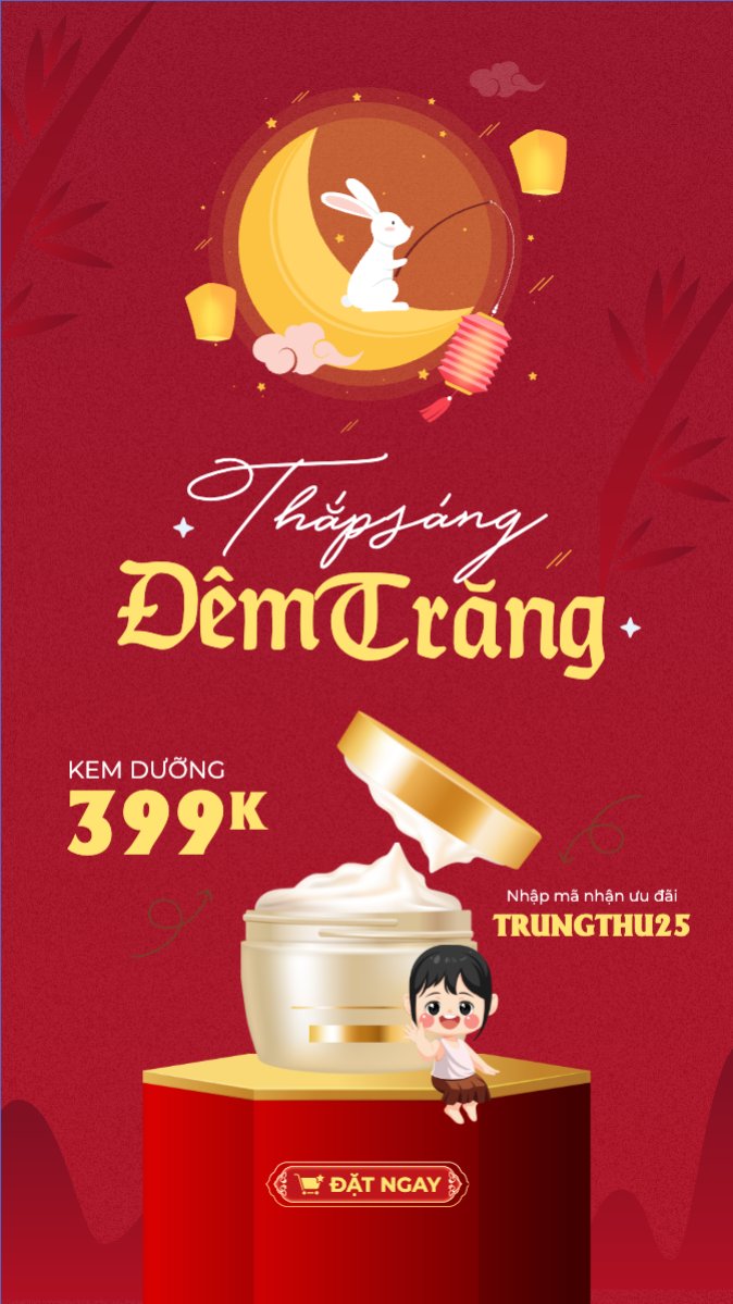 Trung thu, Tết Đoàn Viên, mid-autumn festival, sự kiện, event, lễ hội, festival, mỹ phẩm, beauty, làm đẹp, sale, giảm giá, dễ thương, cute	
