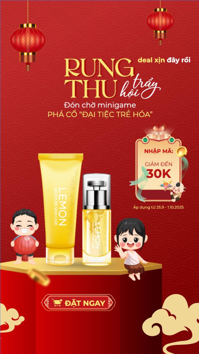 Trung thu, Tết Đoàn Viên, mid-autumn festival, sự kiện, làm đẹp, beauty, event, dễ thương, cute, chibi, hoạt hình, cartoon