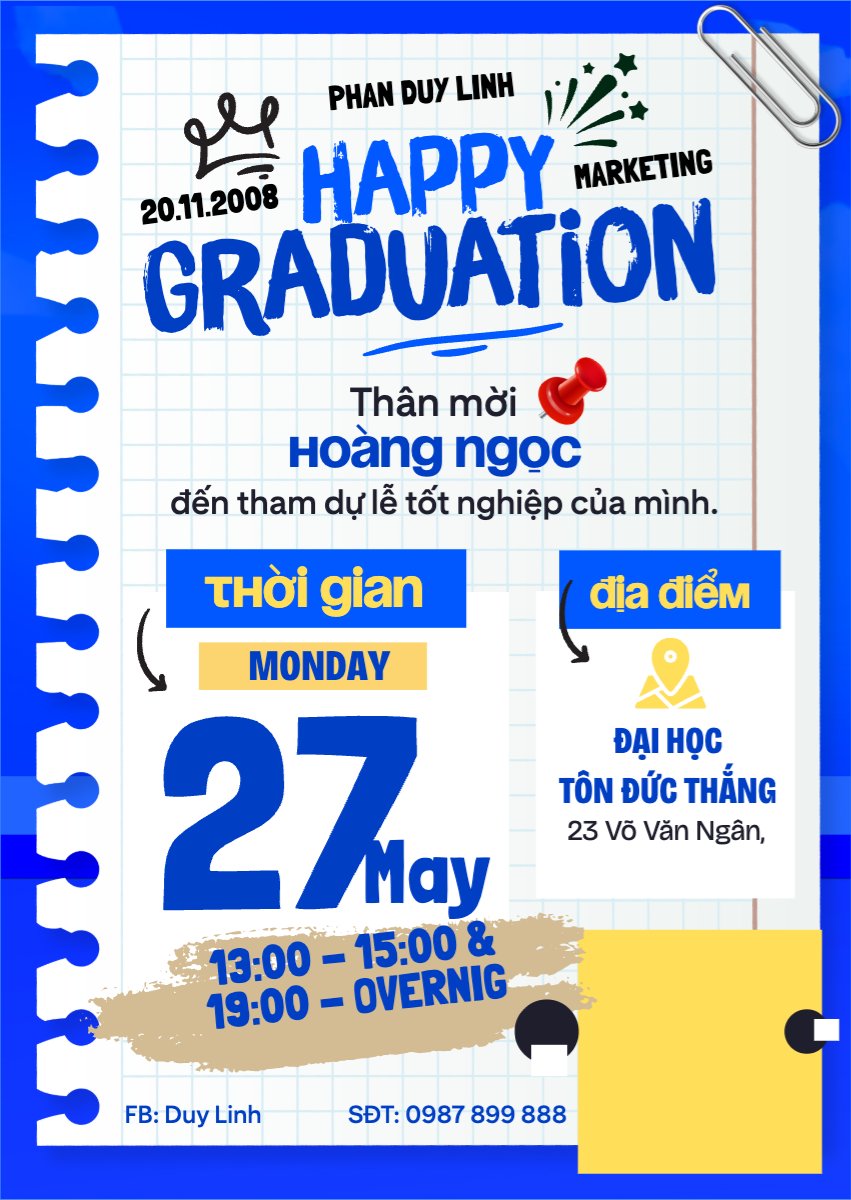 Thư mời tốt nghiệp