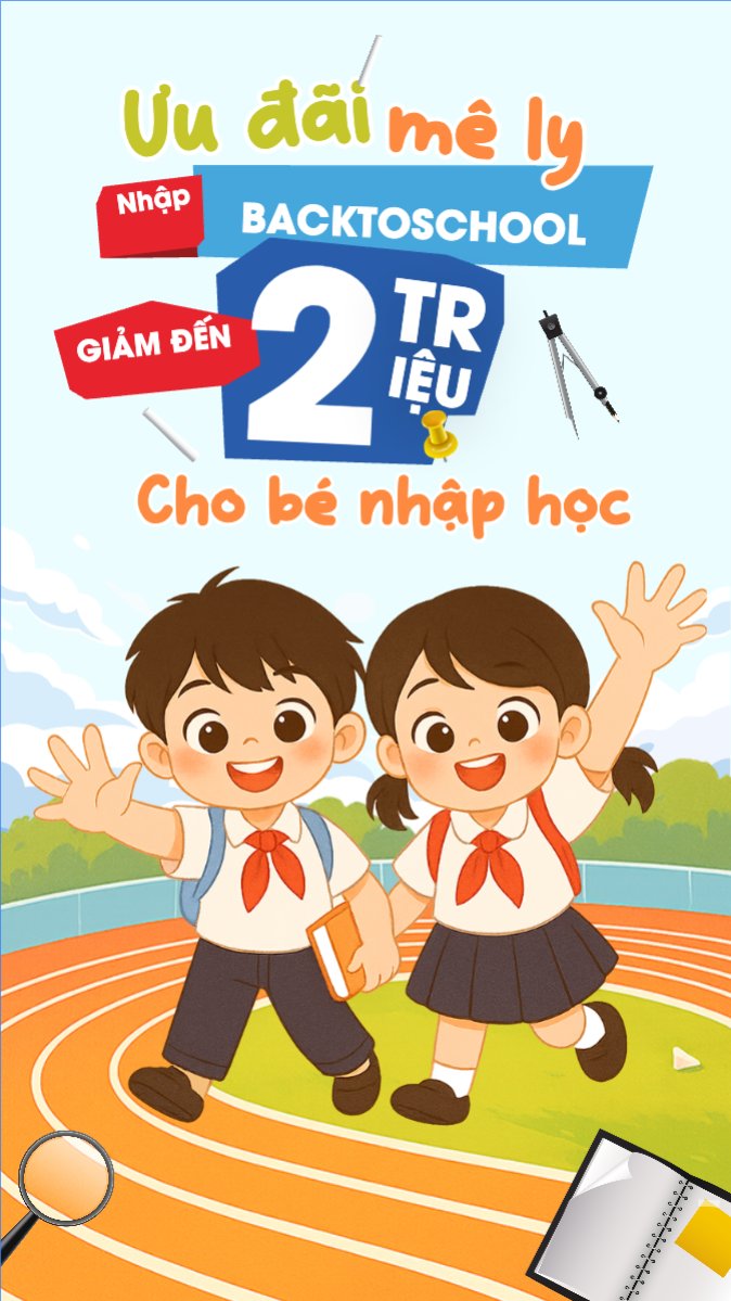	Tựu trường, đến trường, nhập học, giáo dục, education, school, trường học, dễ thương, cute, chibi, hoạt hình, cartoon