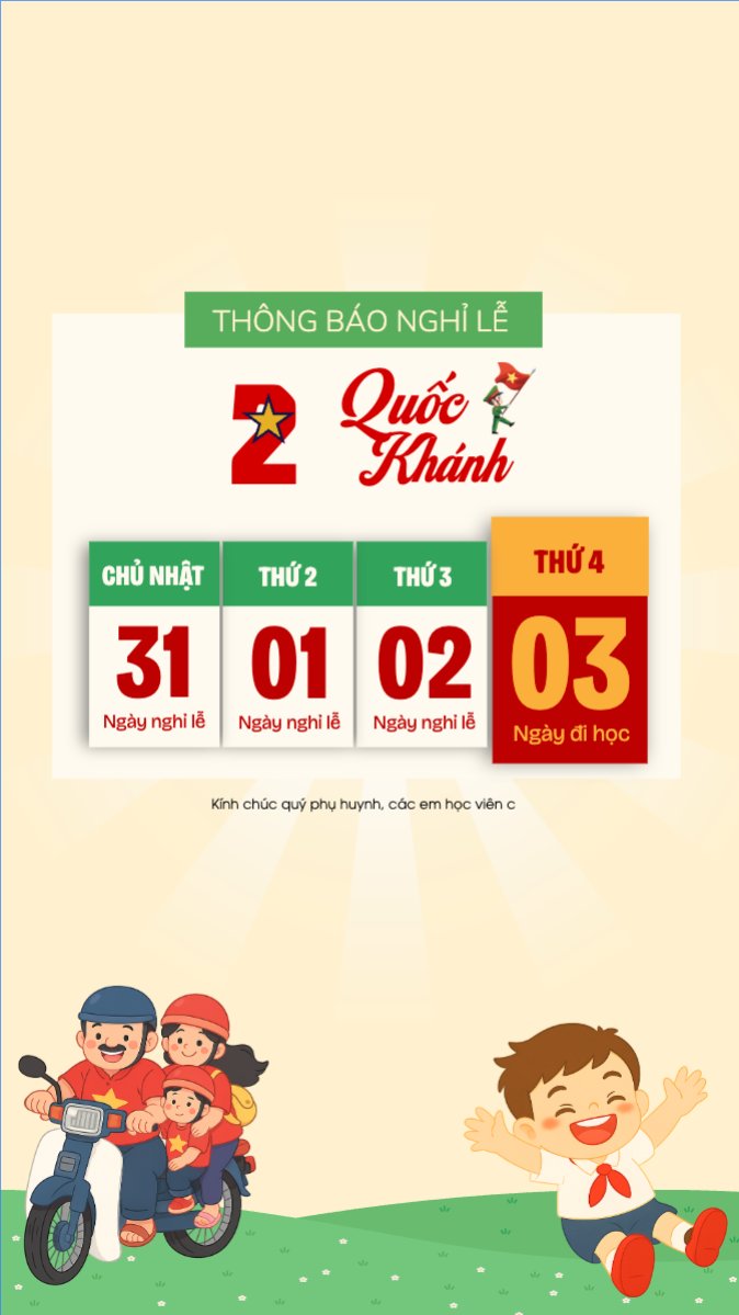 2/9, Quốc Khánh, lễ hội, thông báo, lịch nghỉ, Việt Nam, sự kiện, dễ thương, cute, chibi, hoạt hình, cartoon