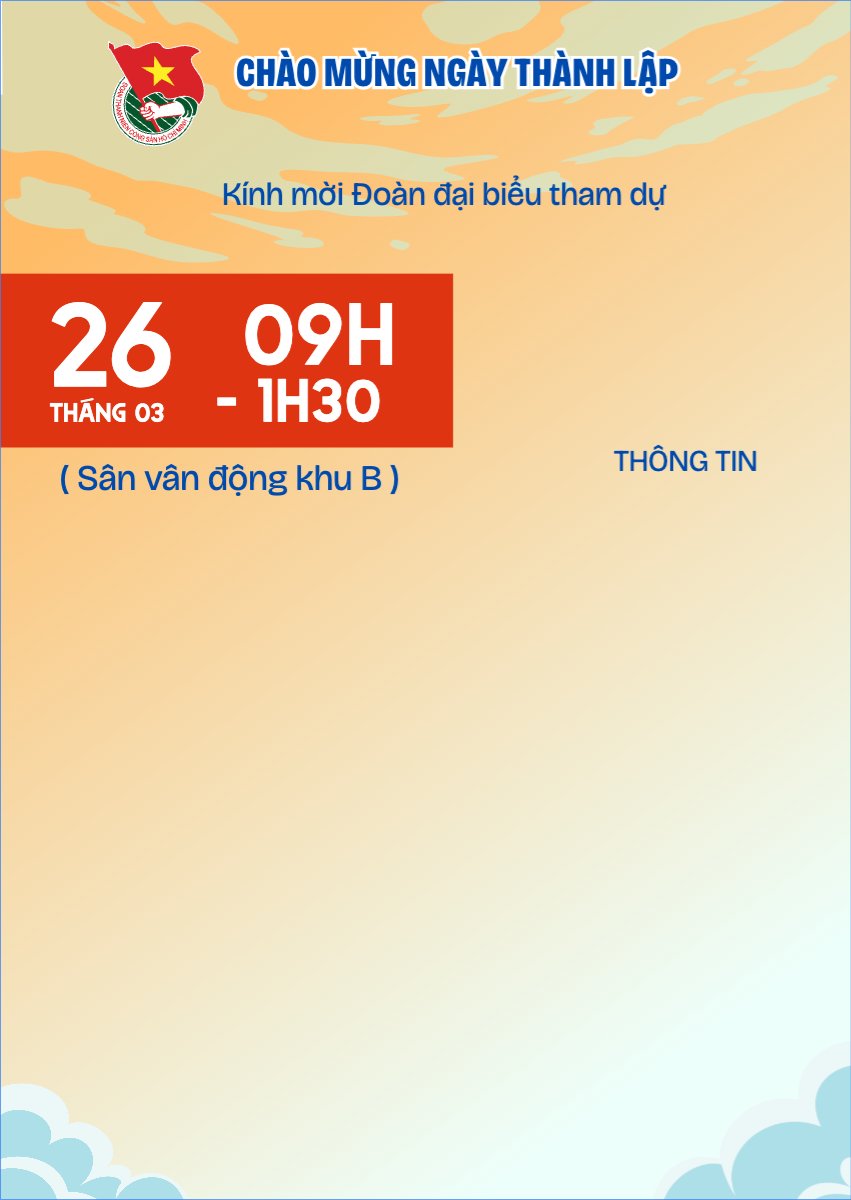 Chào mừng thành lập Đoàn mới