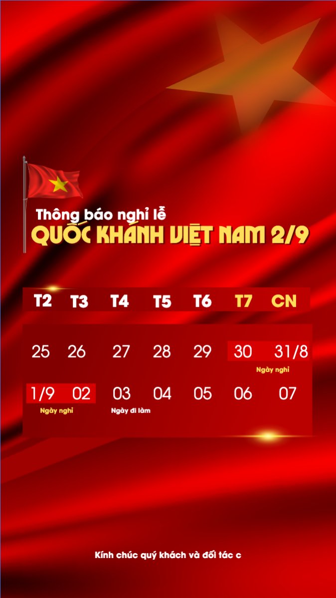 2/9, Quốc Khánh, lễ hội, thông báo, lịch nghỉ, Việt Nam, sự kiện, event, hiện đại, modern