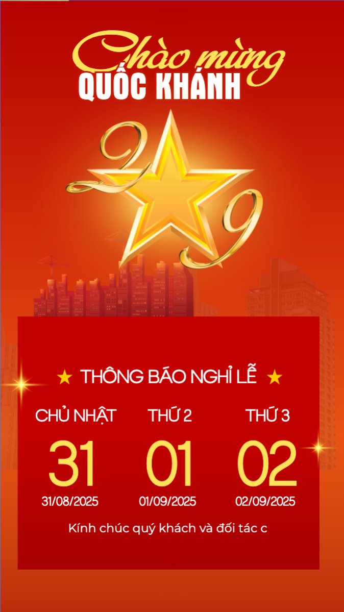 	2/9, Quốc Khánh, lễ hội, thông báo, lịch nghỉ, Việt Nam, sự kiện, event, hiện đại, modern
