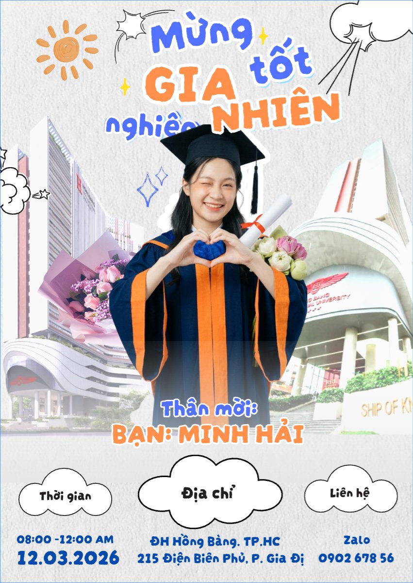 Thân mời tốt nghiệp