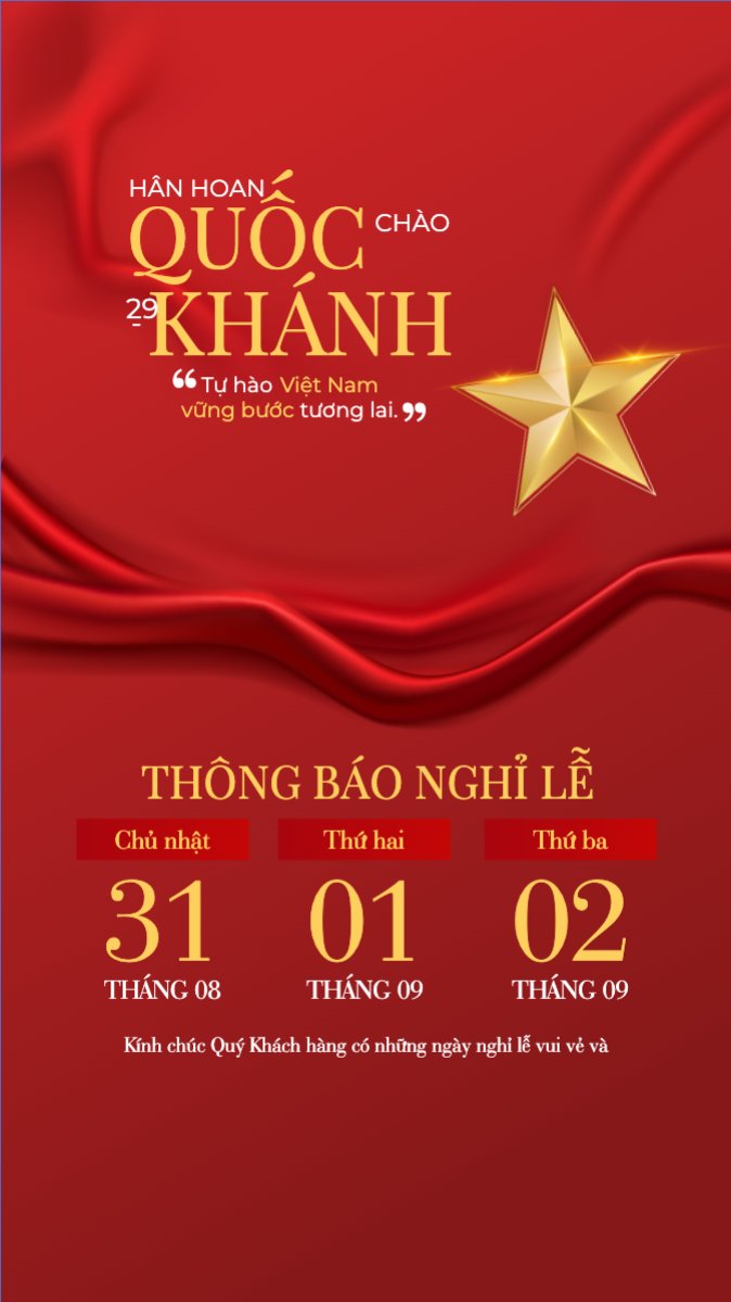 2/9, Quốc Khánh, lễ hội, thông báo, lịch nghỉ, Việt Nam, sự kiện, event, hiện đại, modern