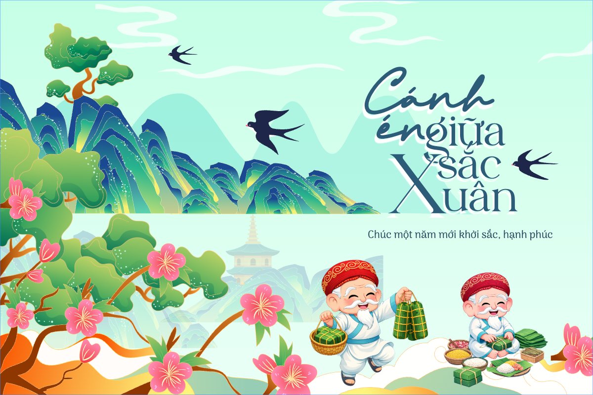 Cánh én giữa sắc xuân