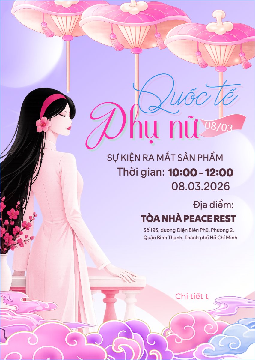 Ra mắt sản phẩm quốc tế phụ nữ