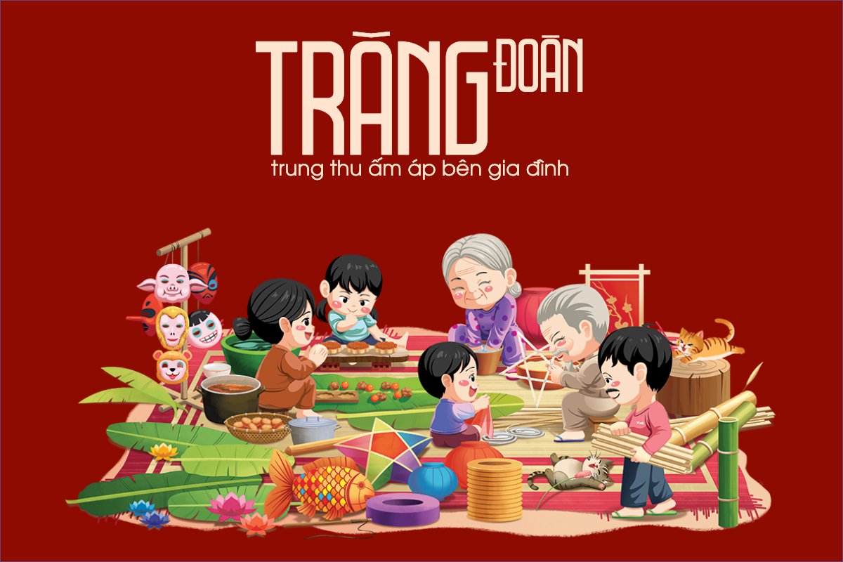 Trung thu, Tết Đoàn Viên, mid-autumn festival, sự kiện, event, dễ thương, cute, chibi, hoạt hình, cartoon